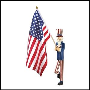 Uncle Sam Flag Holder